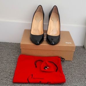 Black Louboutin pumps, size 8.5/38.5